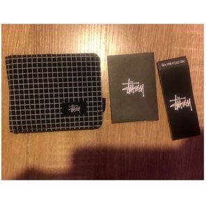 Stussy Black Grid Wallet